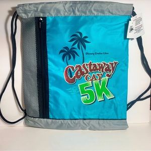 NWT. Disney Cruise Line (DCL) - Castaway Cay 5K - Drawstring Bag.